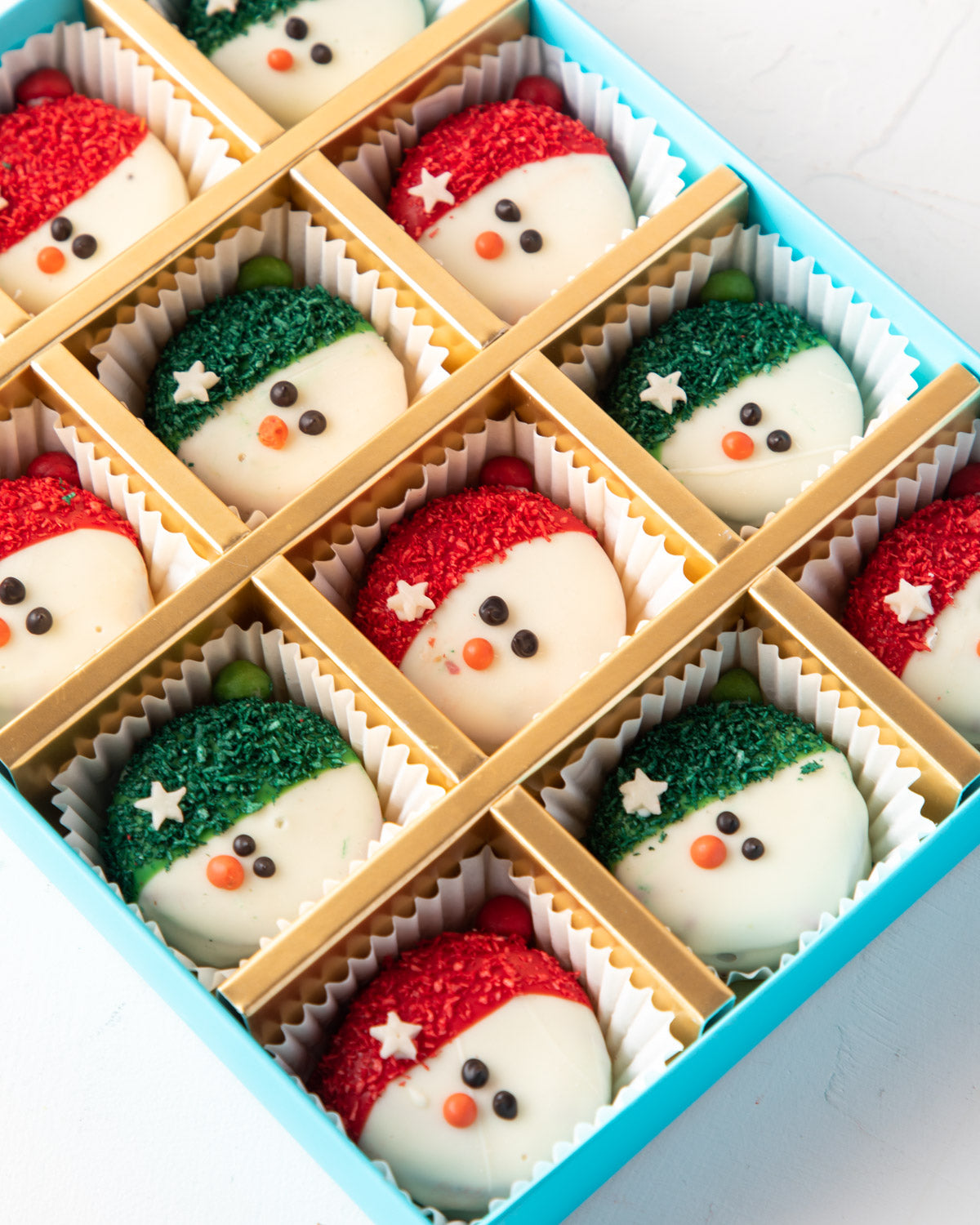 12pcs Snowman Oreos