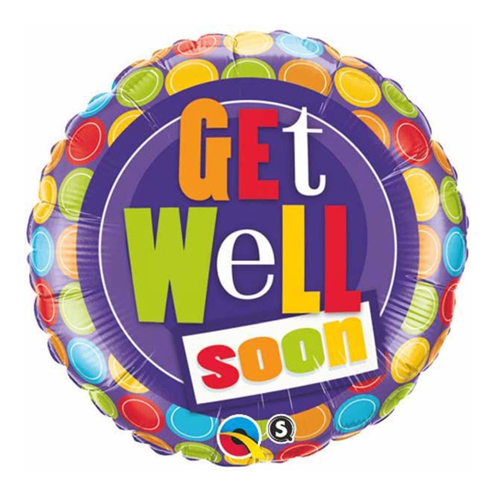 18" Round Get Well Soon