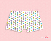 "Love Hearts" Personalised Ladies Underwear Shorts