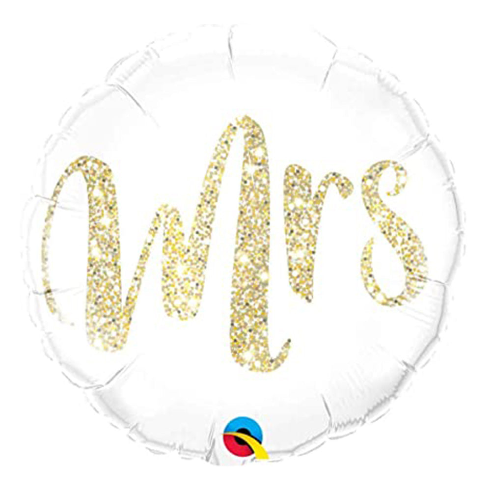 18" Mr. & Mrs.  Gold Glittery